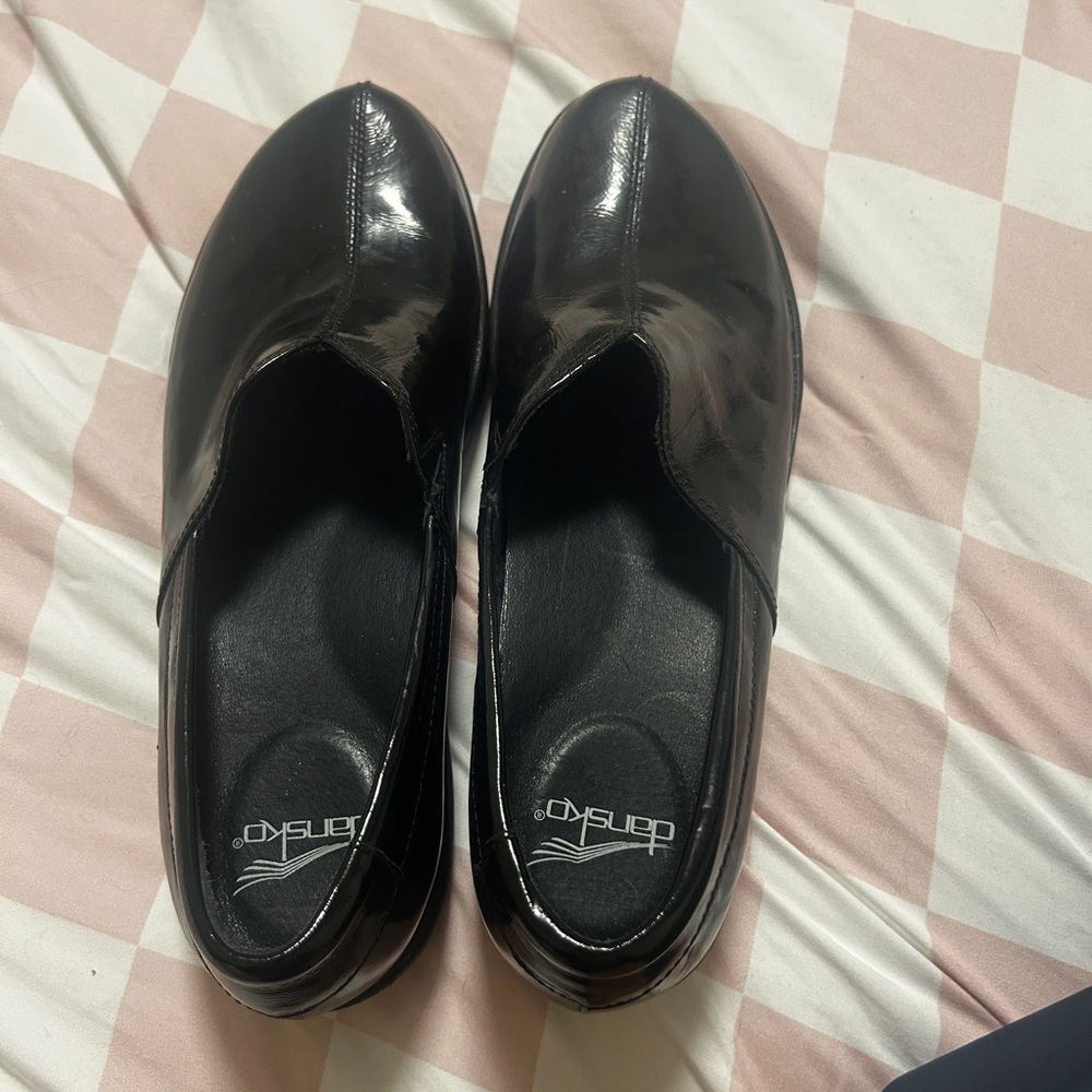Dansko Patent Black Loafers